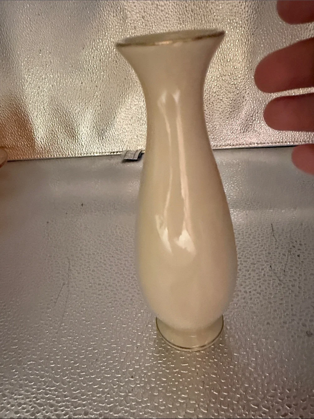 Vintage Small World Greetings Porcelain Bud Vase with King Charles Spaniel